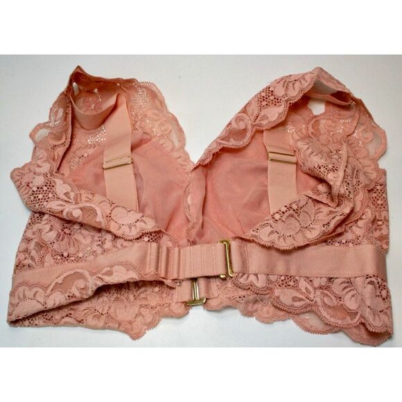 Free People HAH! NWT size XS pink lace bralette Got Ur Back - Picture 8 of 11